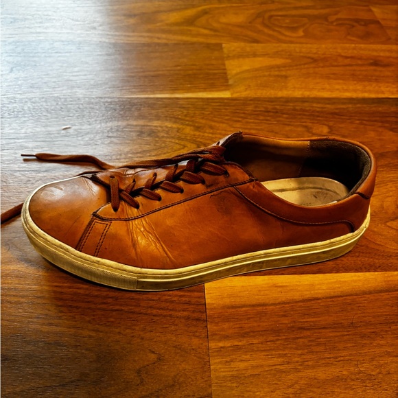 Lightly Used Brown Leather Koio Sneakers 11 Good Condition - Picture 12 of 12